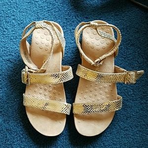 Gold Strappy Sandals